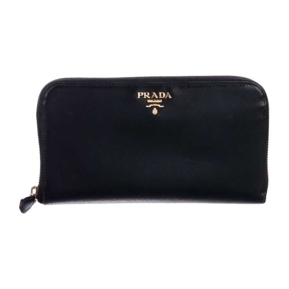Prada zip around wallet.